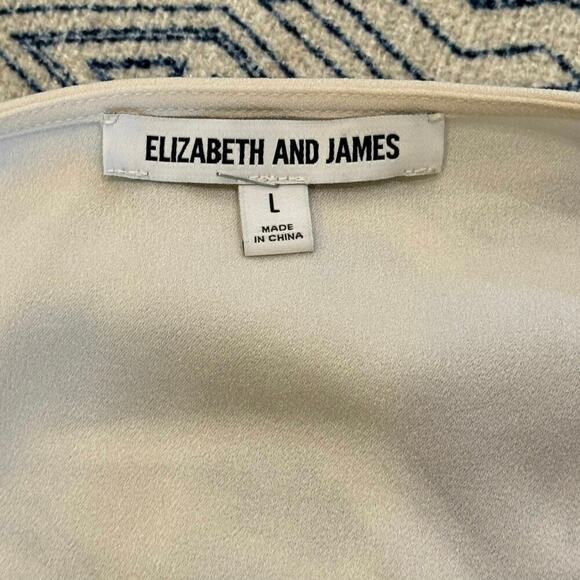 Elizabeth and James Ivory Layered Long Sleeve Tunic Top – Size L - Picture 3 of 4